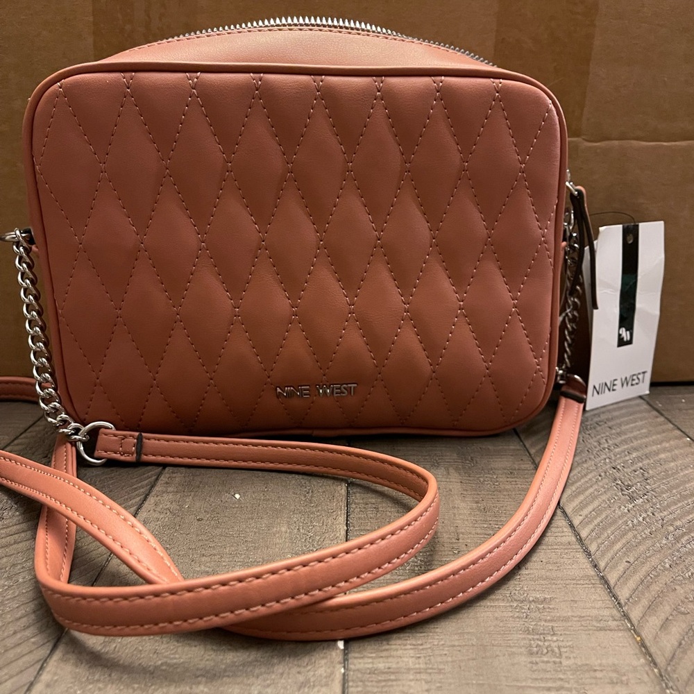 Nine West Rutledge Mini Camera Crossbody Begonia Bag